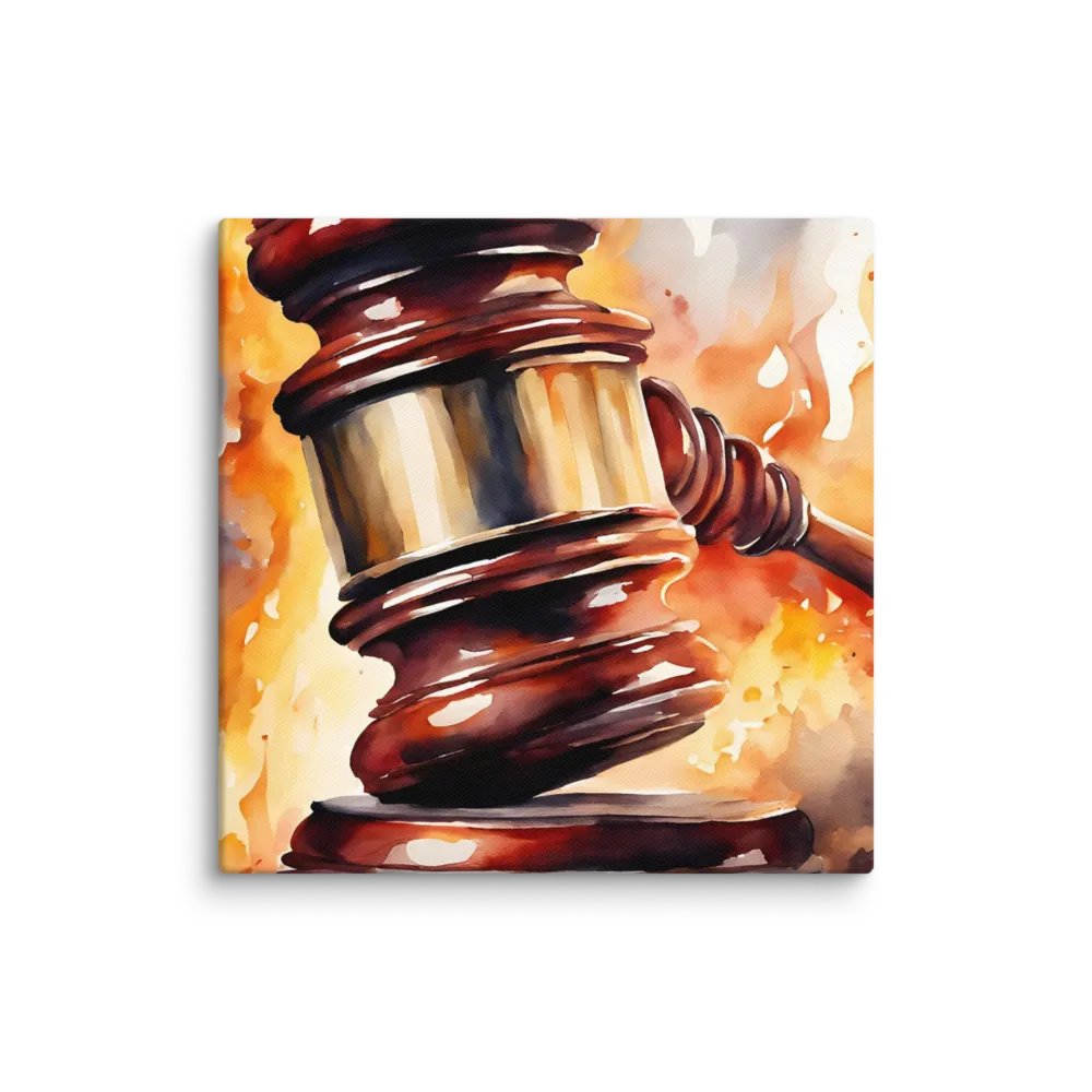 Flaming Justice Canvas product image (1)