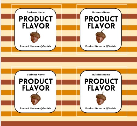 Nutty Harvest Label Template Bundle product image (5)