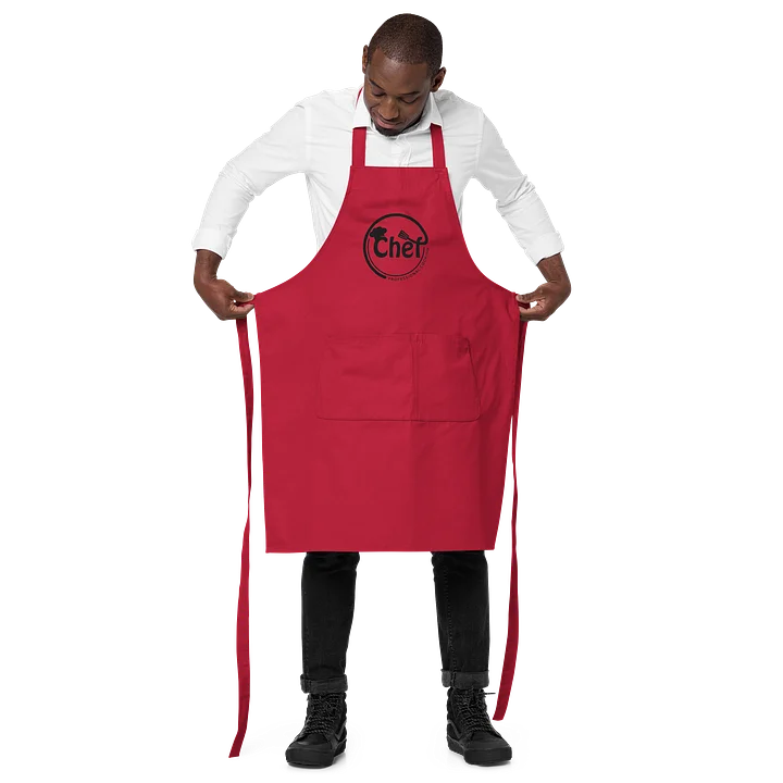 Professional Chef Apron | 100% Organic Cotton | Adjustable Straps | Large Front Pocket | Cooking & Grilling Apron product image (5)