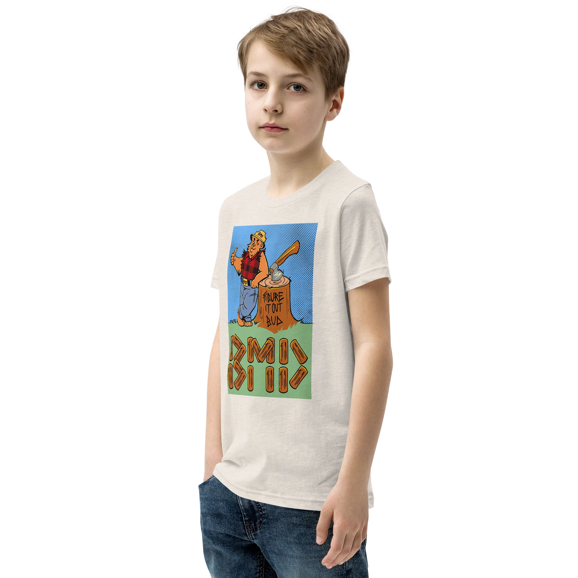 Lumberjack Bear BMD Youth T-Shirt product image (15)