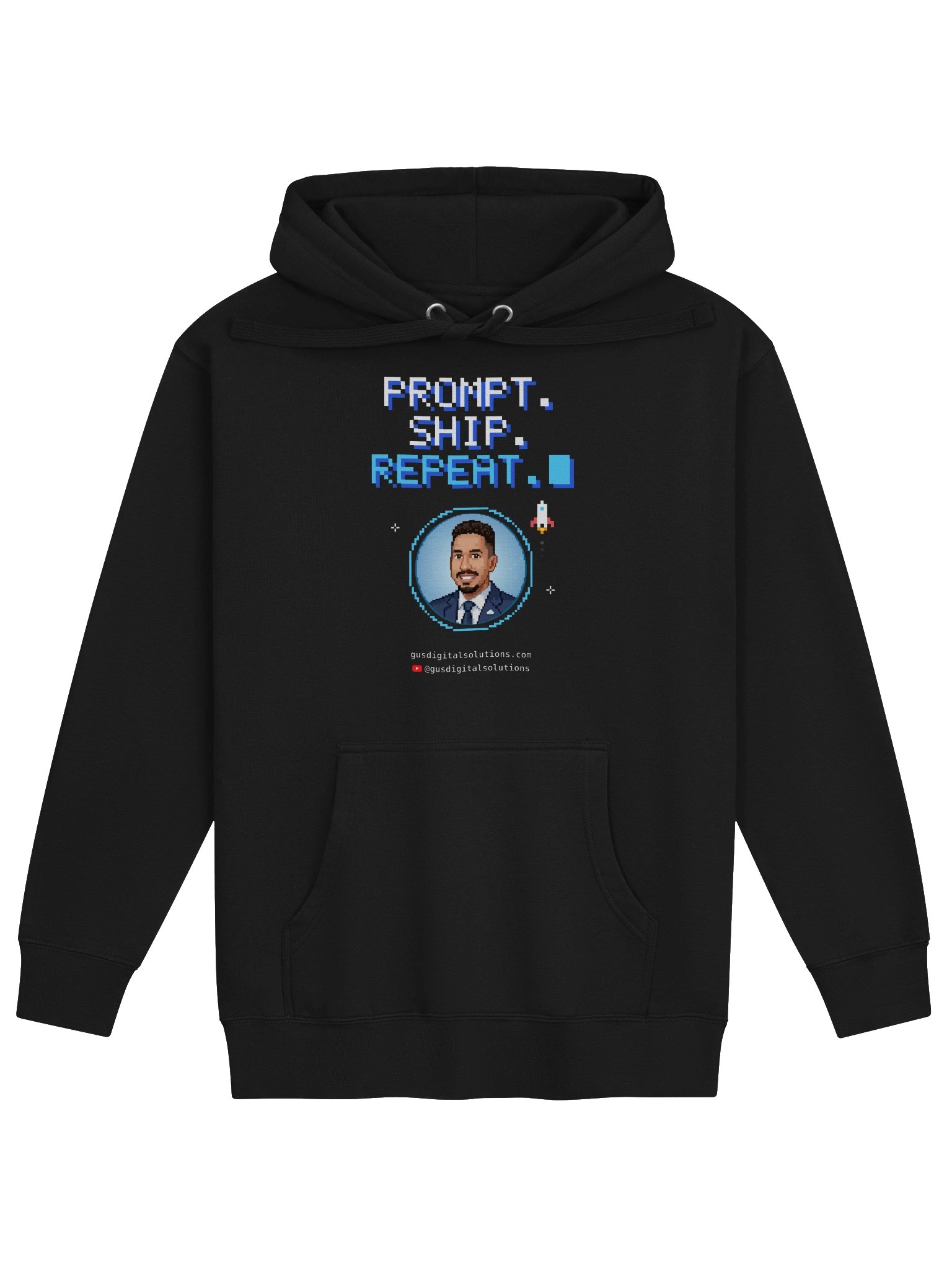 Prompt Ship Repeat Hoodie: AI Builder and Indie Hacker Hoodie product image (1)