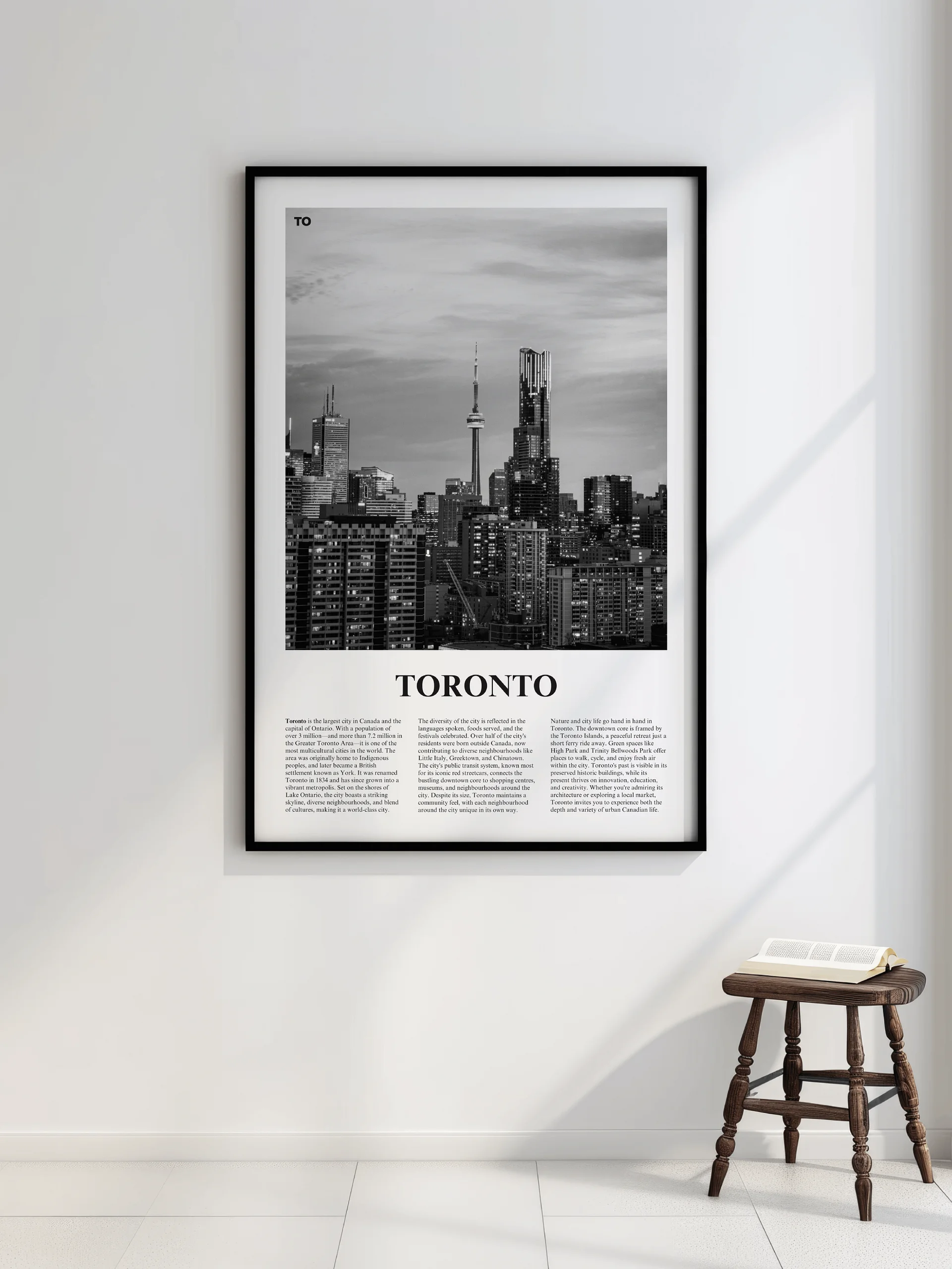 Toronto 03 Newspaper Poster | Framed product image (2)