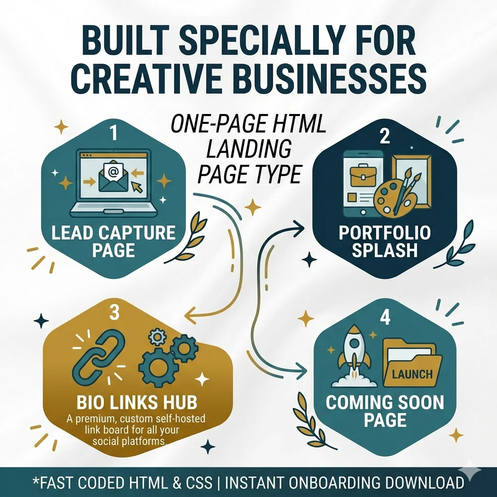 Custom One Page HTML Website Design | Lead Capture Landing Page product image (2)