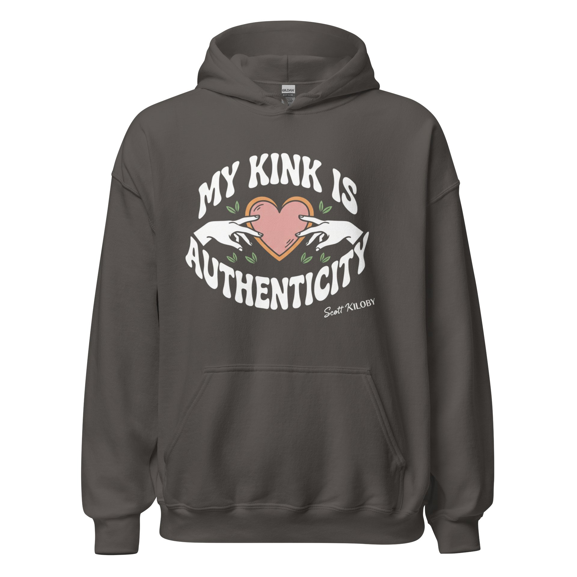 “My Kink Is Authenticity” Charcoal Classic Unisex Hoodie product image (1)