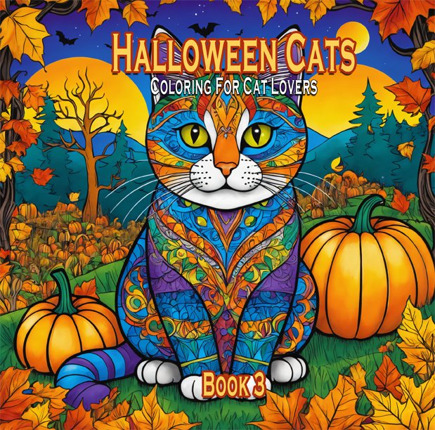 HALLOWEEN CATS - Colouring for Cat Lovers - BOOK THREE product image (1)
