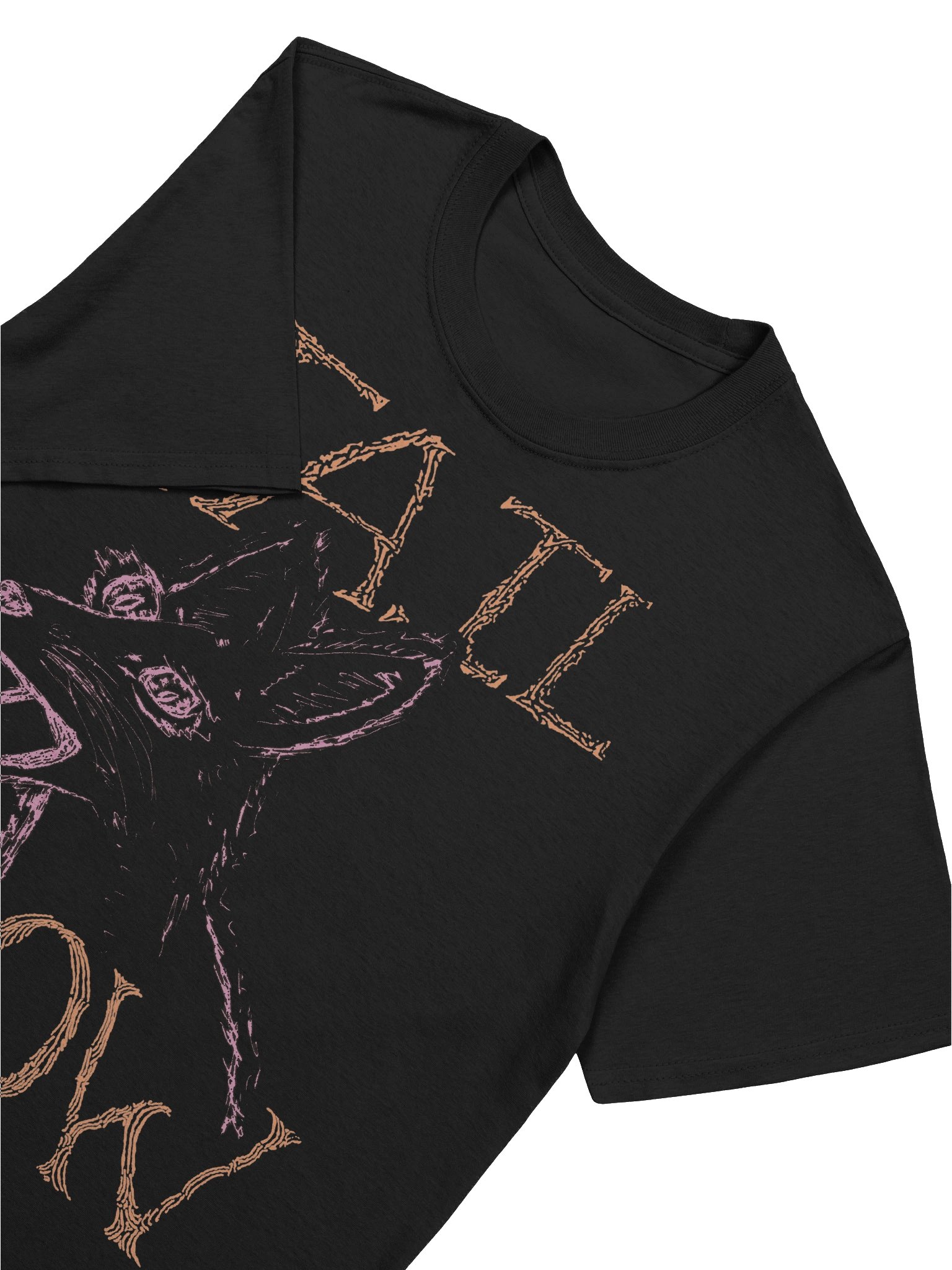 Tail Glow - Screaming Fox T-shirt - Black product image (5)