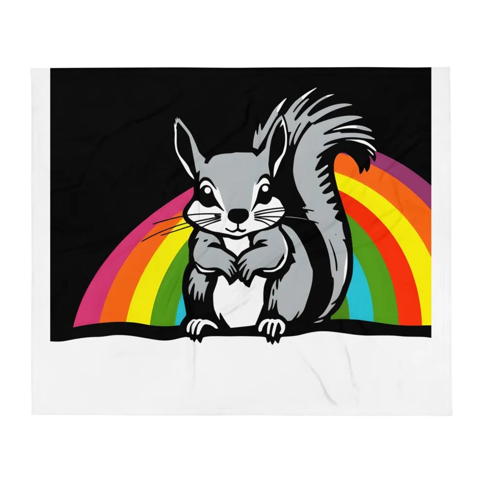 rainbow squirrel blanket product image (1)