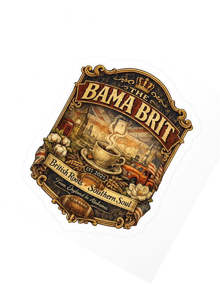 THE BAMA BRIT sticker product image (4)