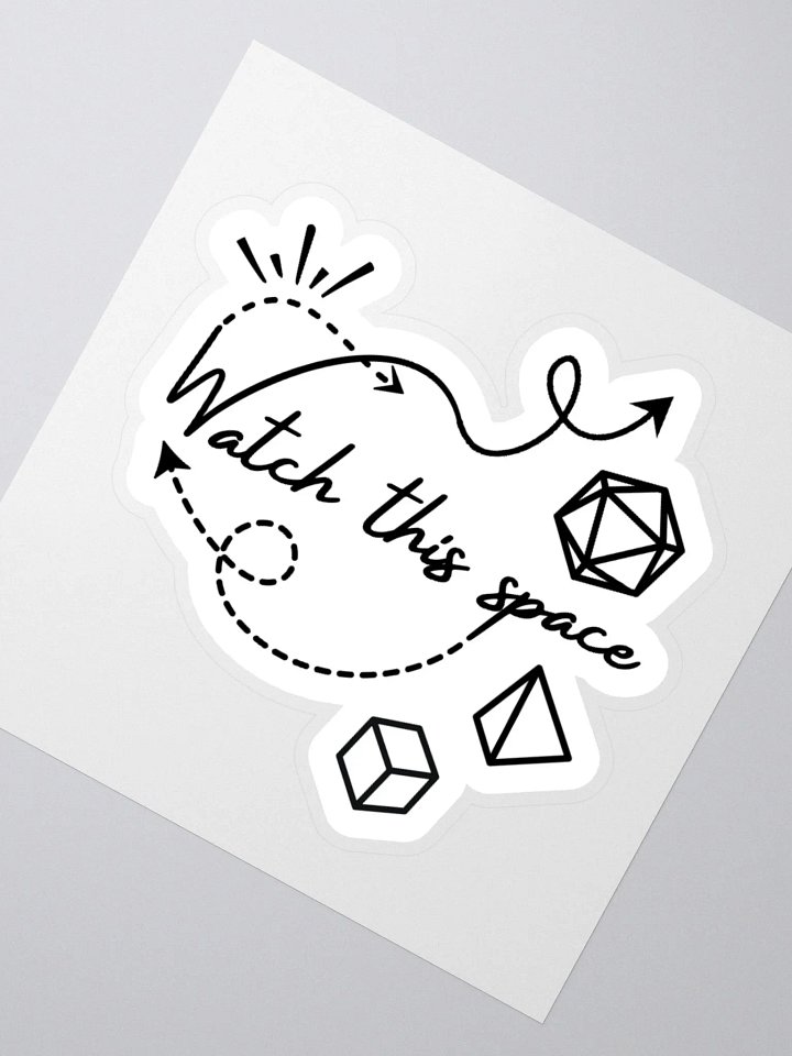 Watch This Space Kiss Cut Stickers product image (2)