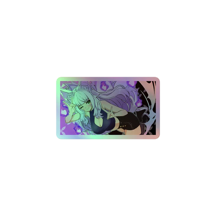 Fox Hands Holographic Sticker product image (1)