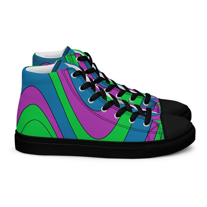 Psychedelic Wave Men's High Tops product image (2)