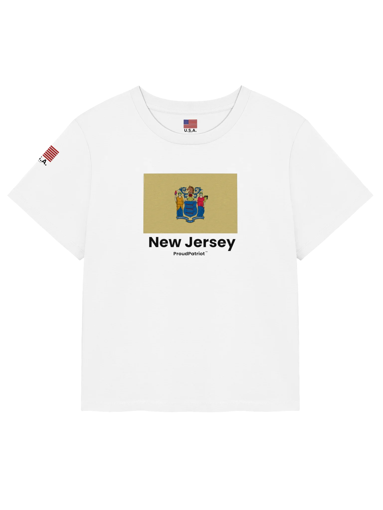 New Jersey Women's Ribbed Neck T-Shirt product image (5)