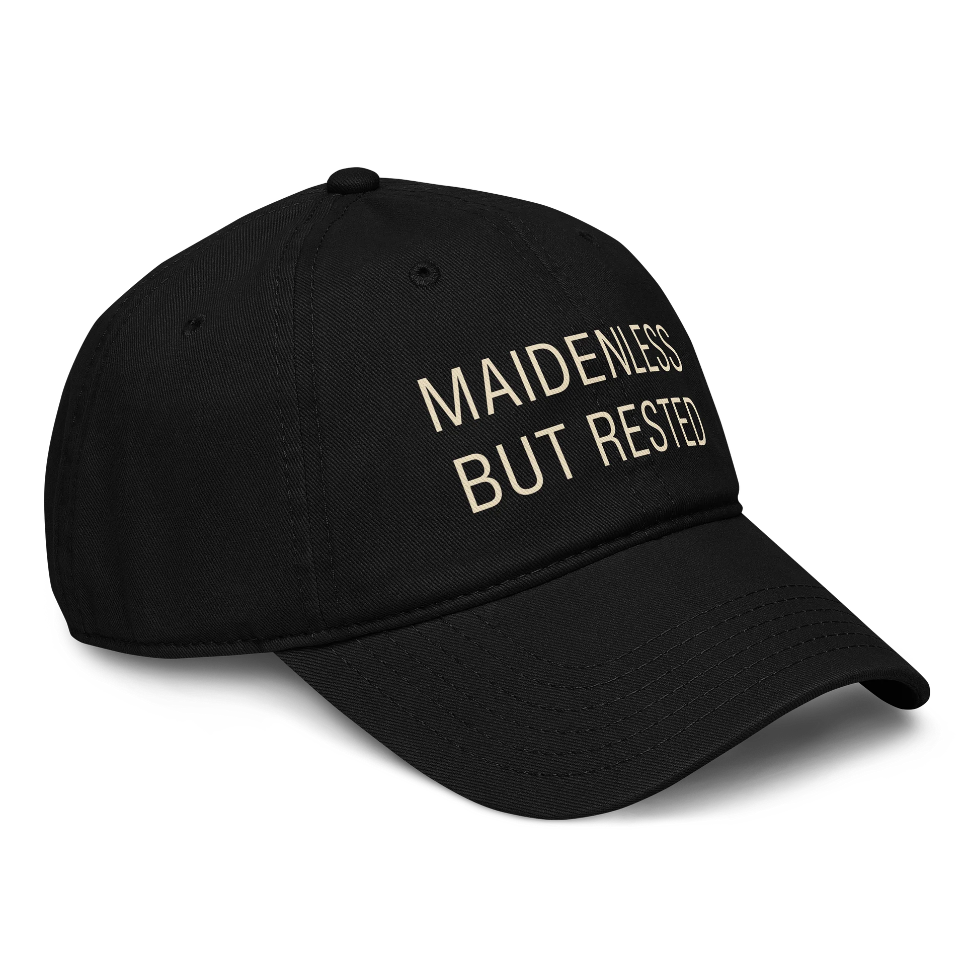 Maidenless But Rested Hat | Dark Fantasy Gamer Baseball Cap product image (4)