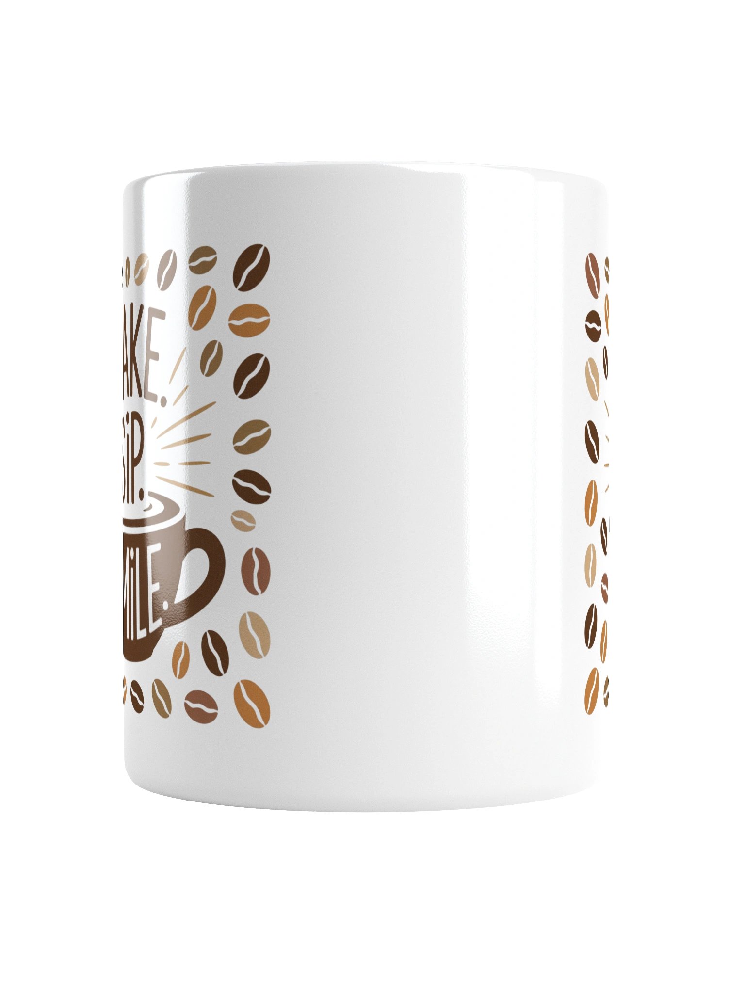 Wake Sip Smile Coffee Mug – Morning Motivation for Coffee Lovers product image (2)