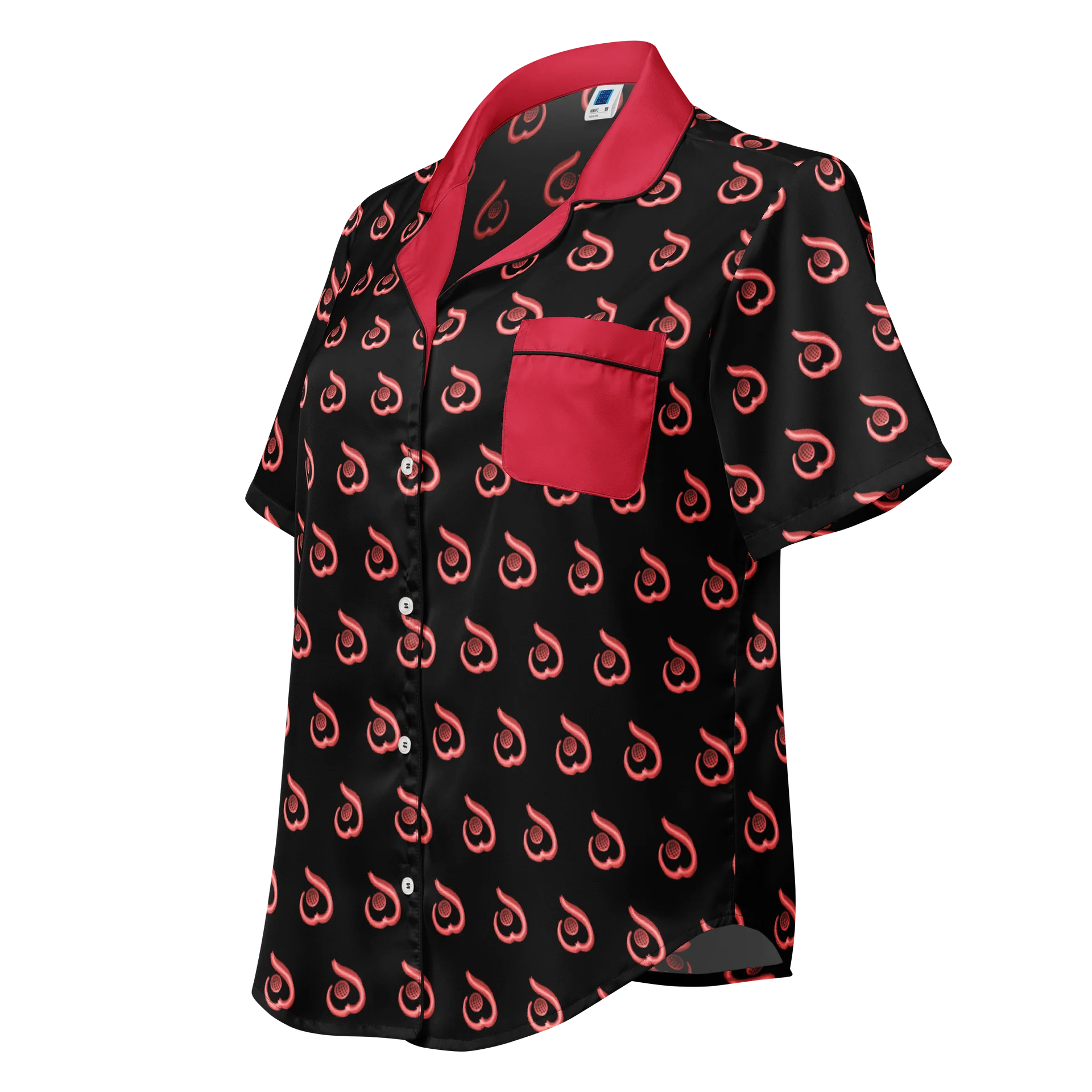 WILLOWISP Introductory Intern Patterned Short Sleeve Pajama Top product image (1)