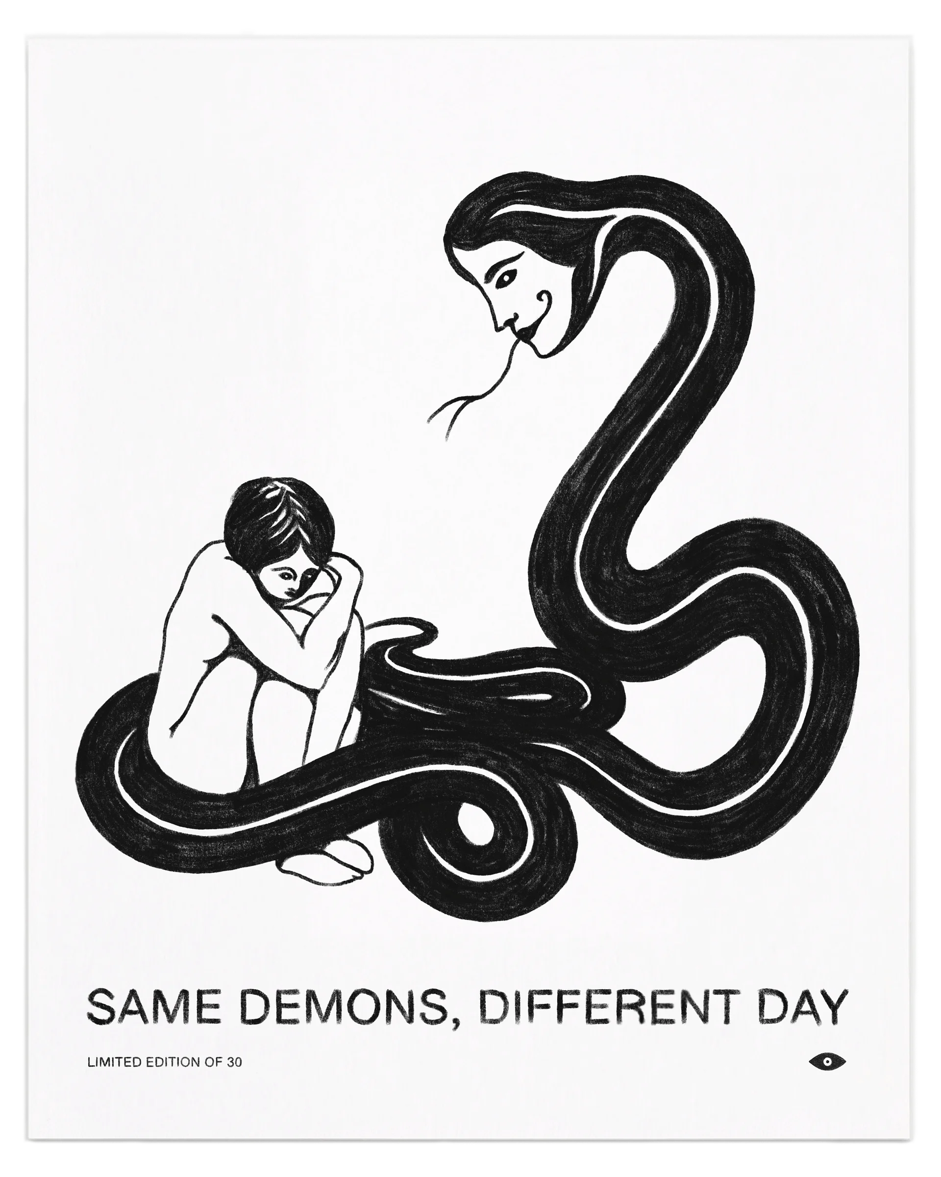 Same Demons Limited Edition Art Print Black product image (1)