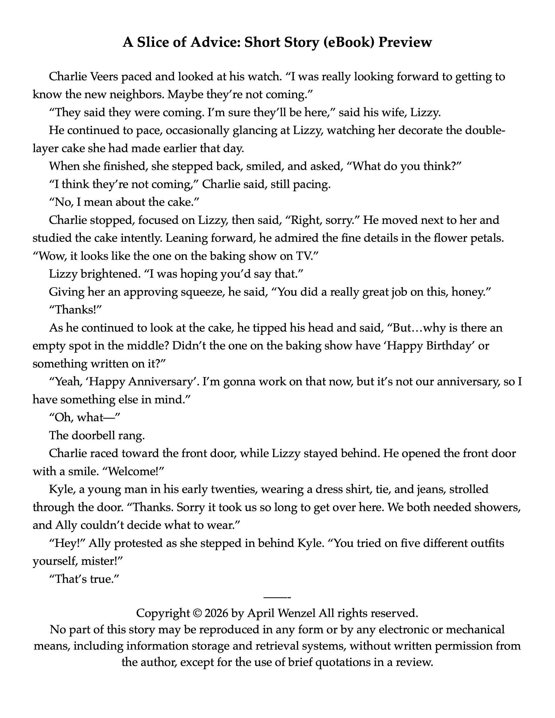 A Slice of Advice: Short Story (eBook) product image (2)