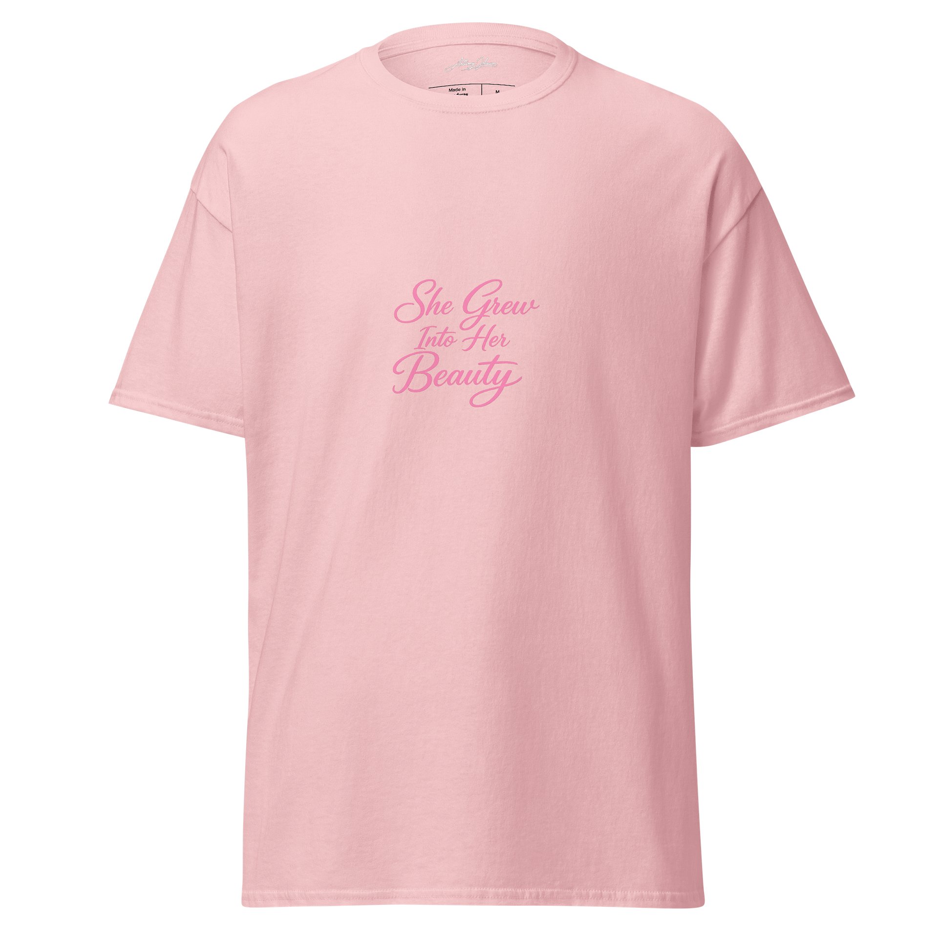 She Grew Into Her Pretty – Feminine Script Tee product image (1)