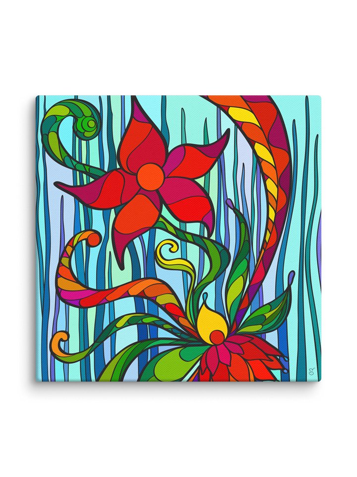 Vibrant Floral Canvas Art - Deep Ocean Starfish product image (44)