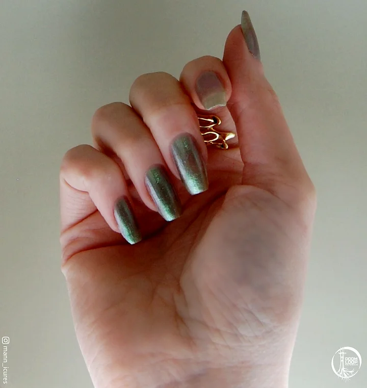 WORD VOMIT - Green Shimmer Silver Plum Shifty Nail Polish product image (2)