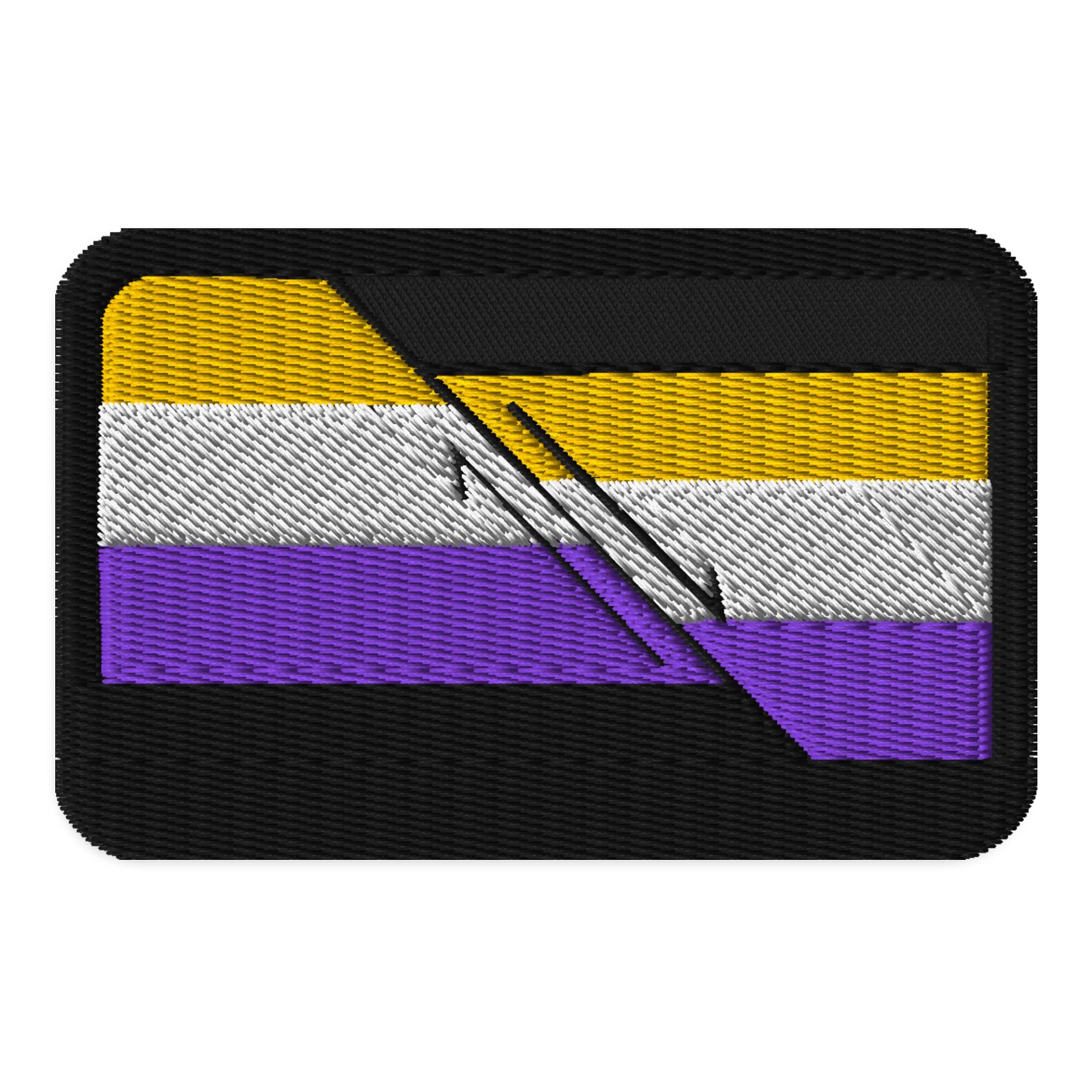 Faulted Pride Flags- Non Binary Patch product image (1)