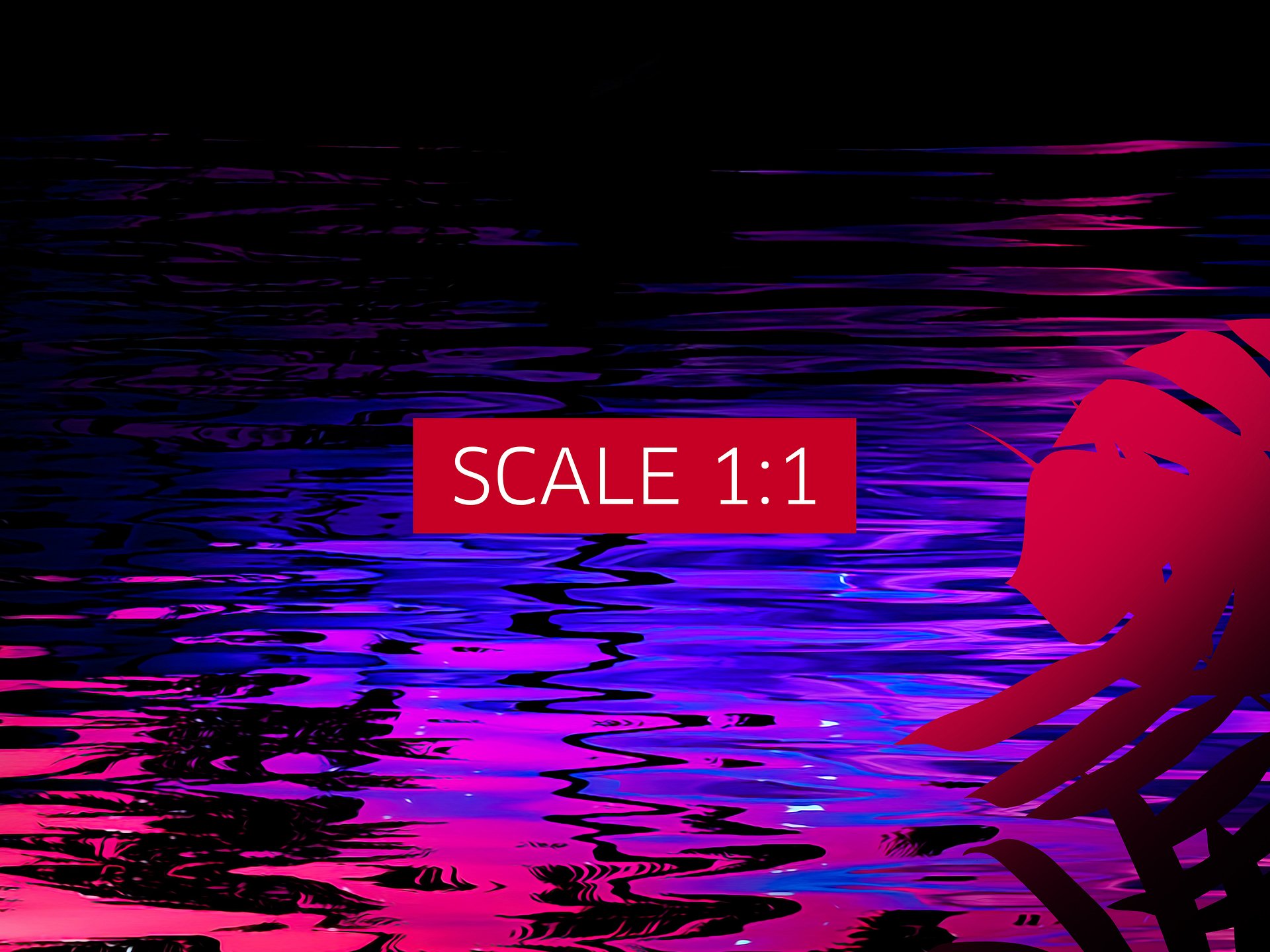 Neon landscape: Pink purple tropical beach [synthwave/vaporwave/cyberpunk] — Aesthetic retrowave poster product image (5)
