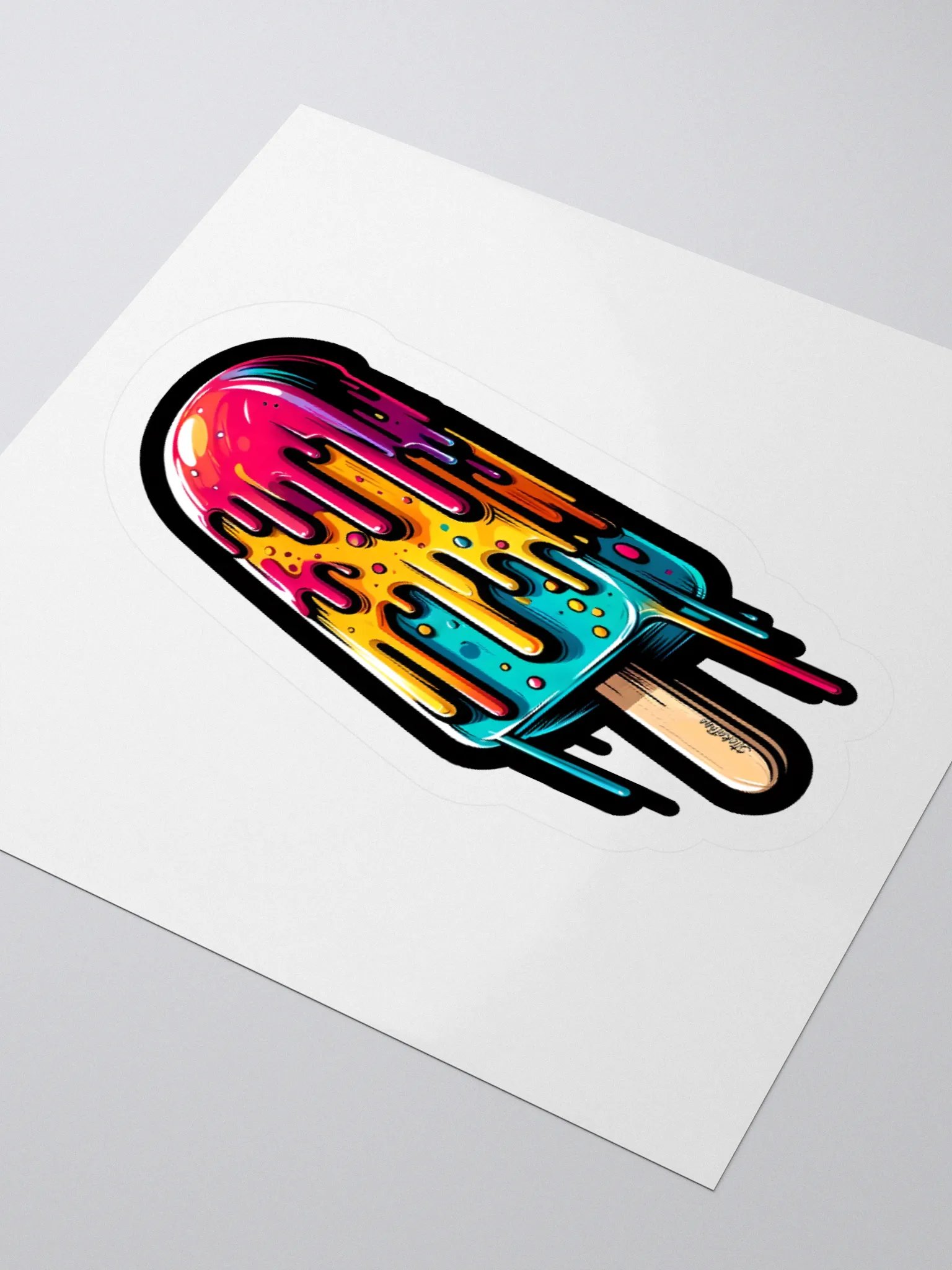 Melted Popsicle Summer Sticker product image (8)