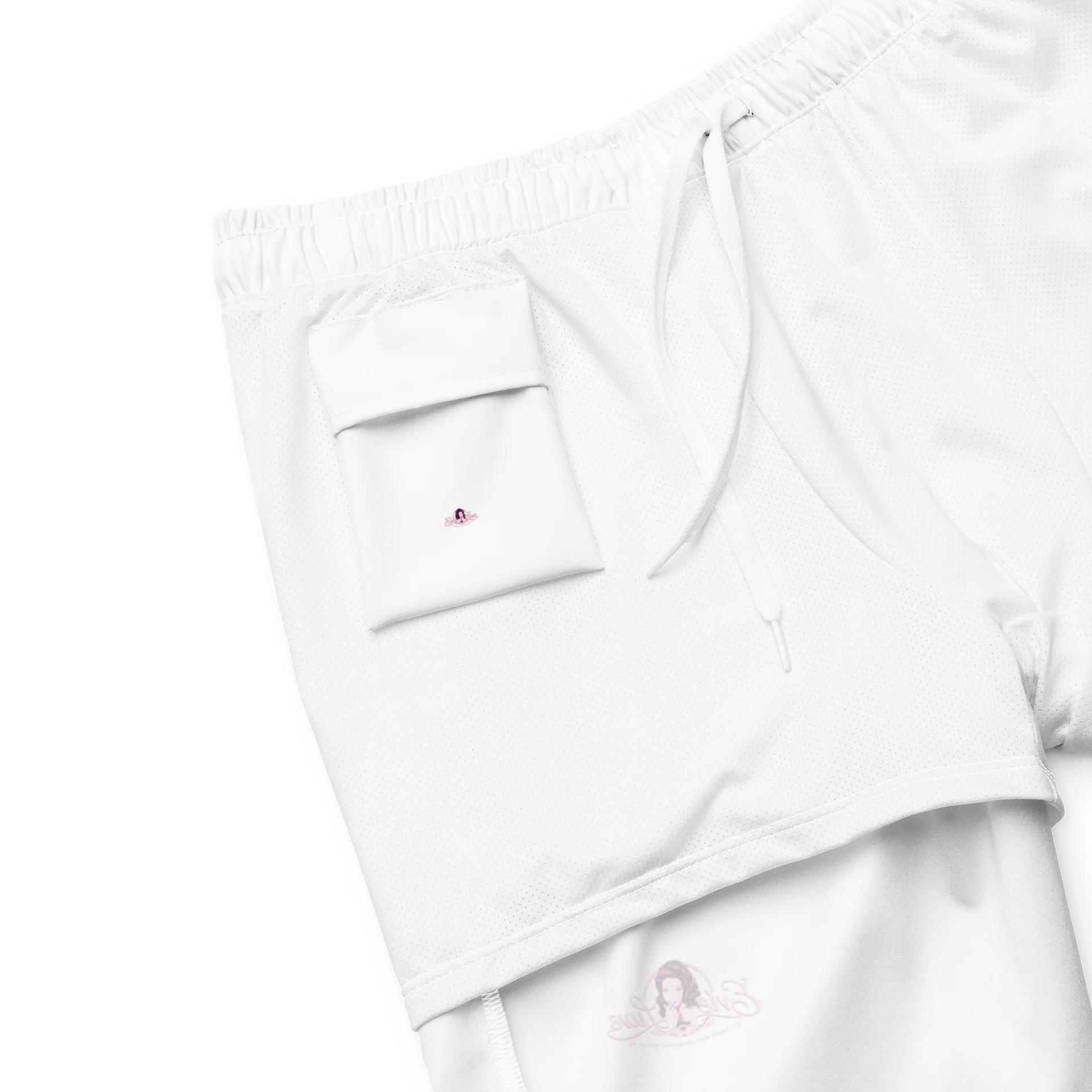Discreet Portrait Logo Swim Trunks for Men product image (10)