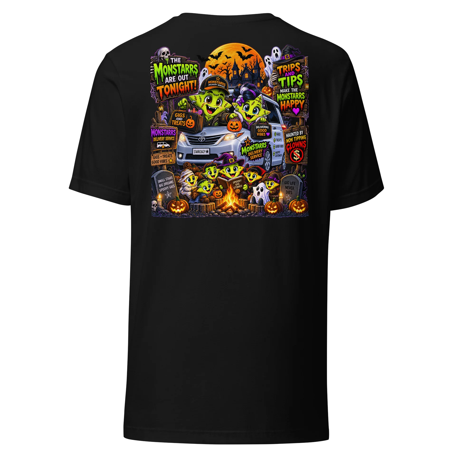 Ahhh! Little Monstarr’s Gigs & Treats Halloween Tee 🎃⭐ product image (5)