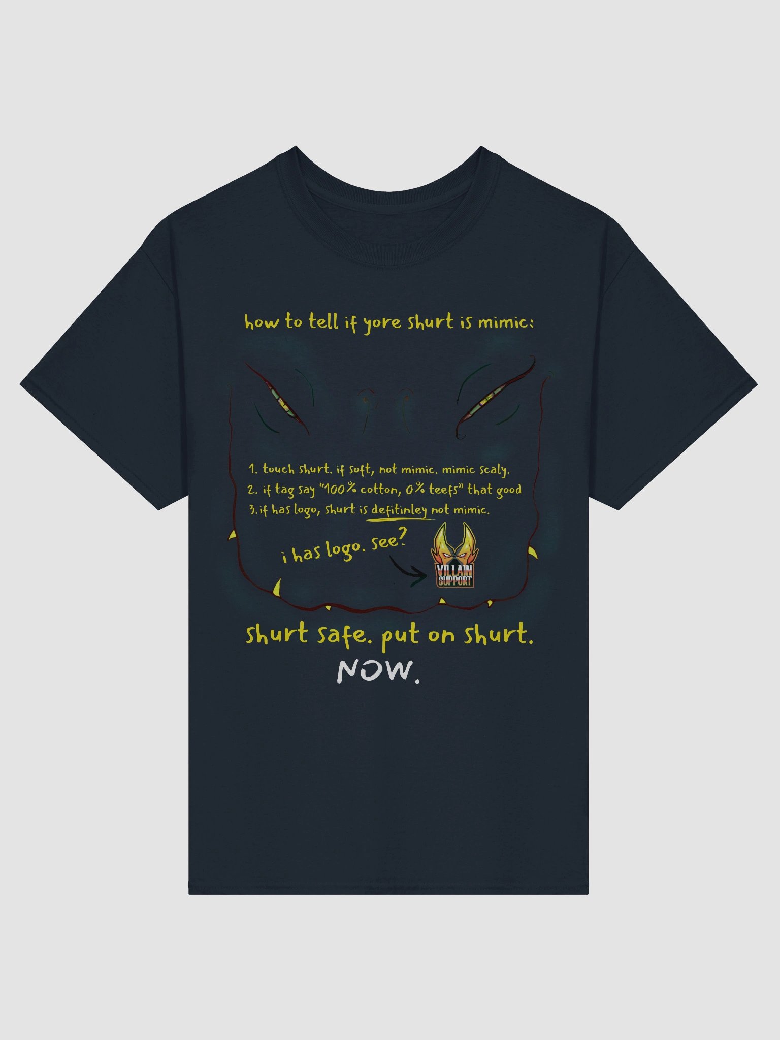 Mimic Shirt - Black or Yellow Text product image (1)