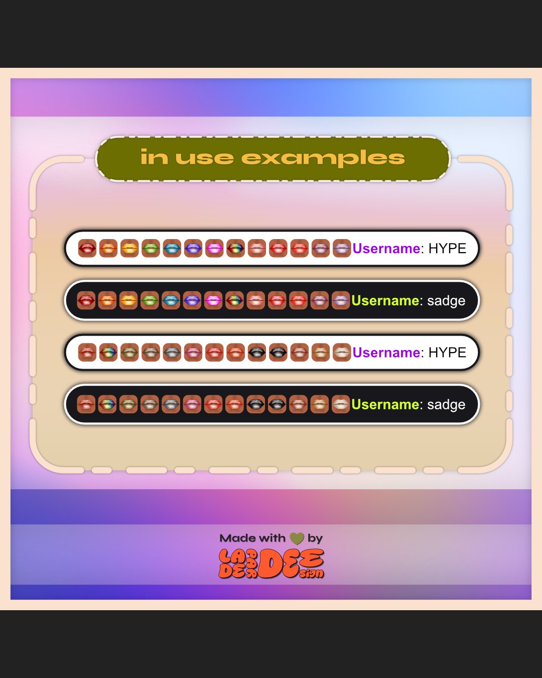 Lippie Badges [Medium Set] product image (4)