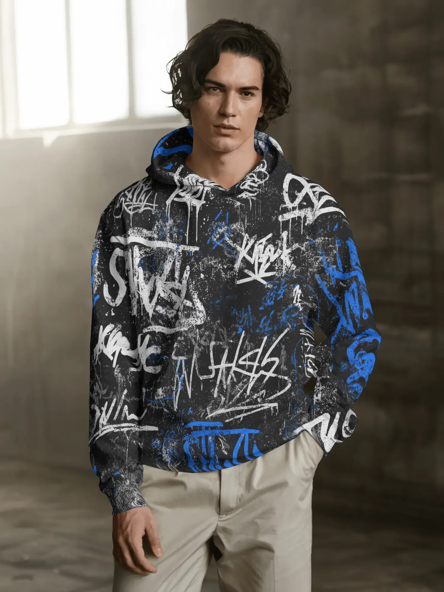 Confidence Cursive – All-Over Print Hoodie product image (4)