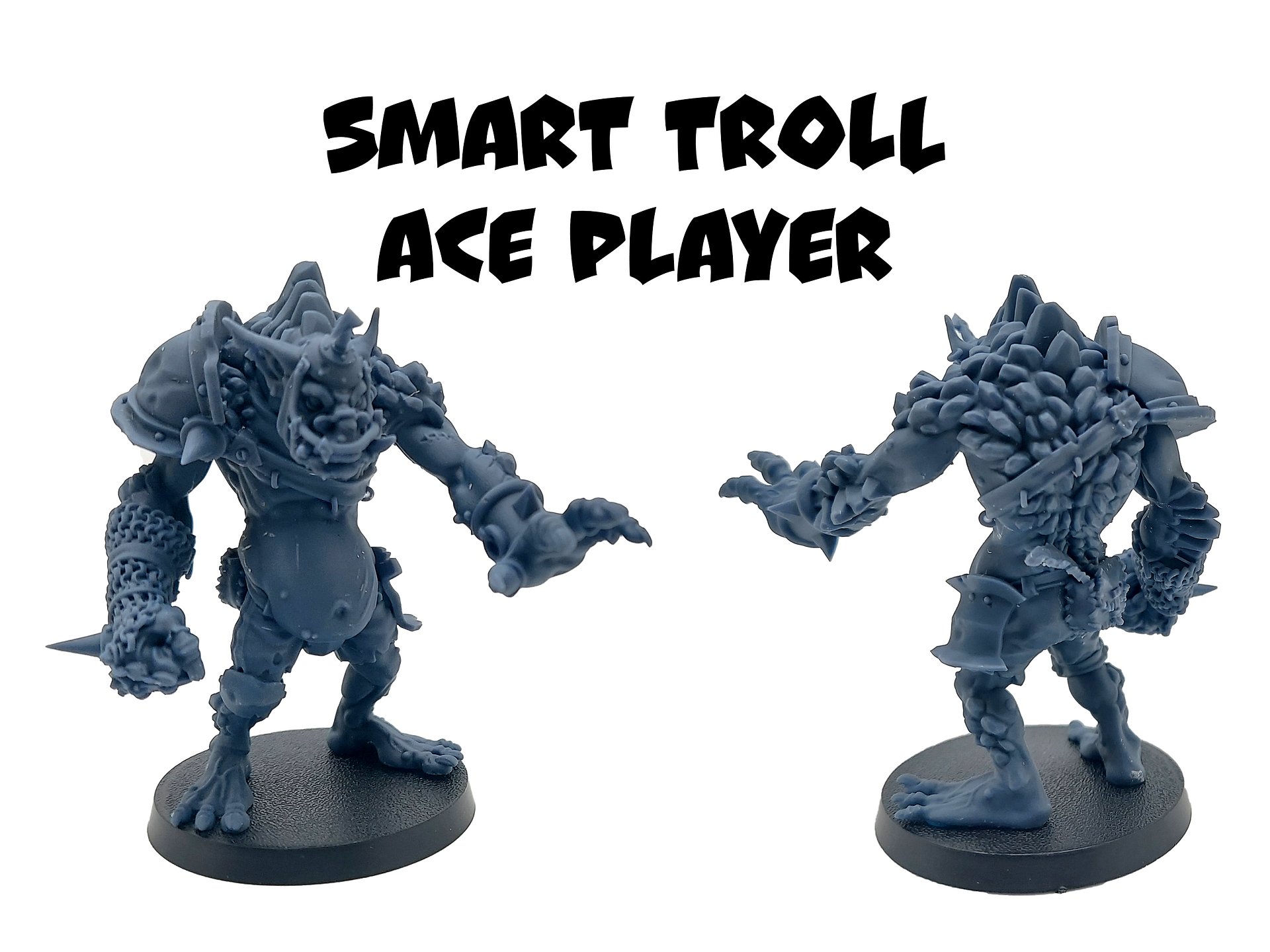 Smart Troll Ace Player - Brutefun Miniatures product image (1)