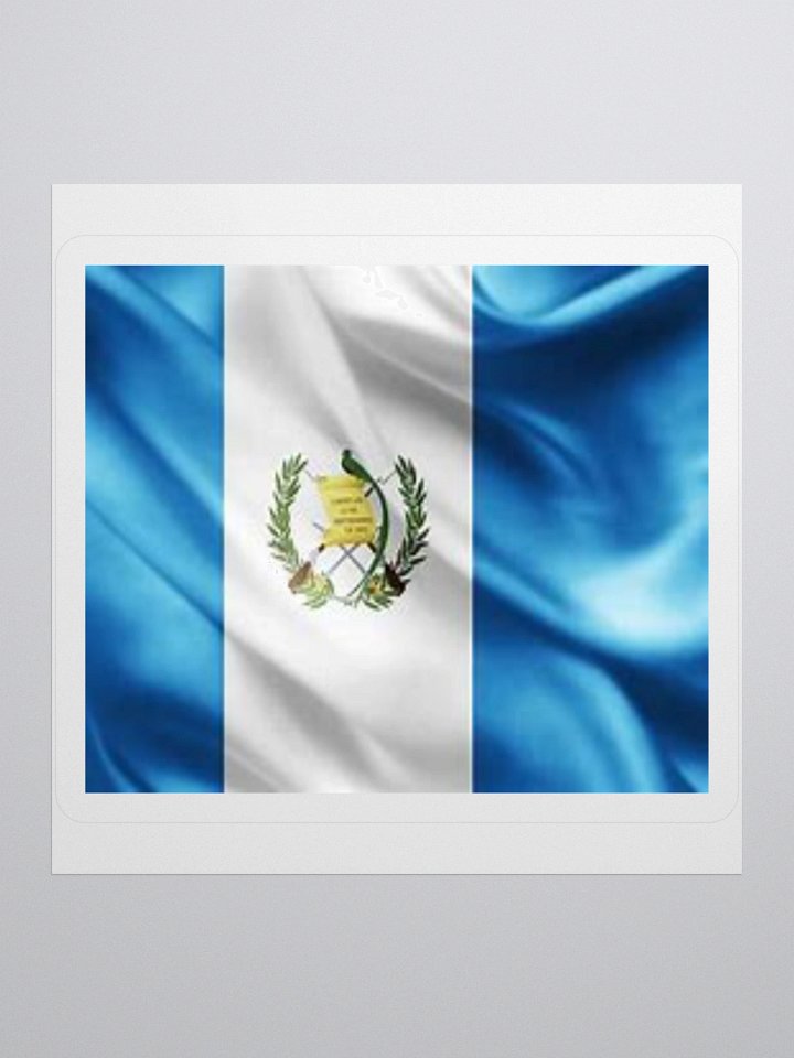 Guatemala Flag Sticker | Quetzal Coat of Arms Design | Durable Vinyl | 3 Sizes product image (1)