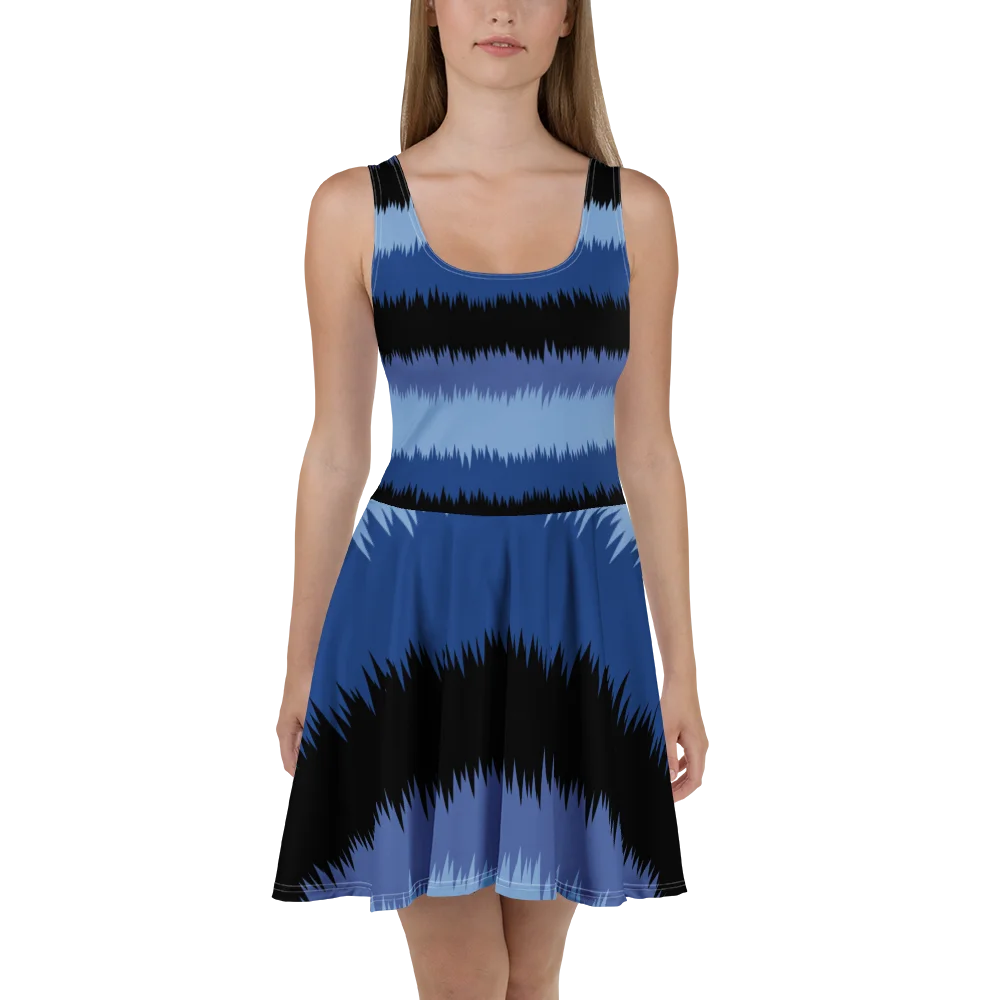 Sawtooth Blues Skater Dress product image (2)
