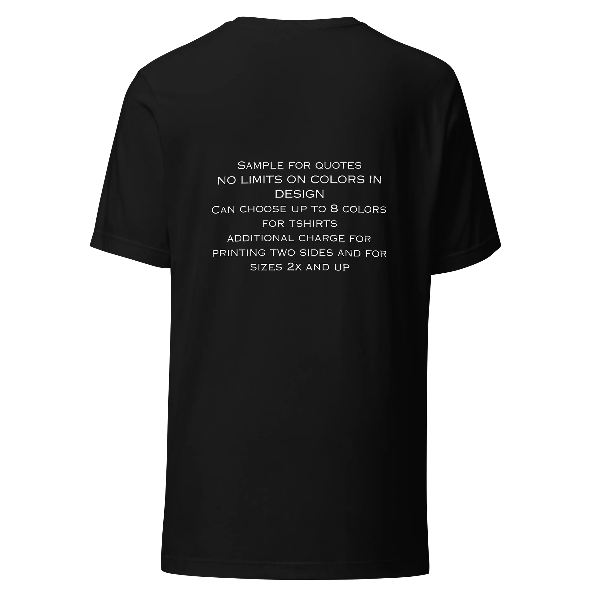 Sample Tee for Non-Profit Quotes 2-sided product image (5)