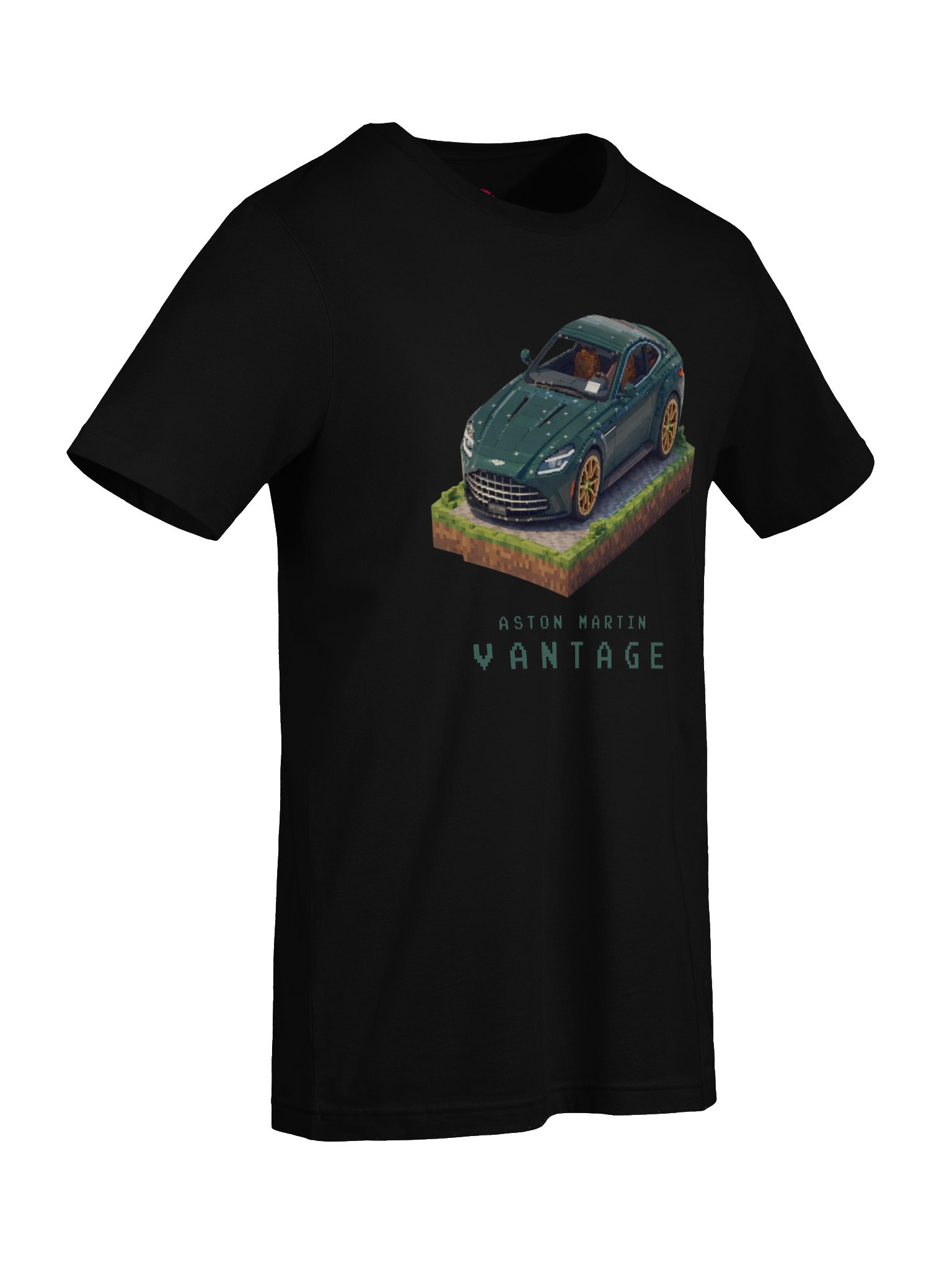 Green Aston Martin Vantage Shirt (Pixel, Retro, Minecraft) product image (75)