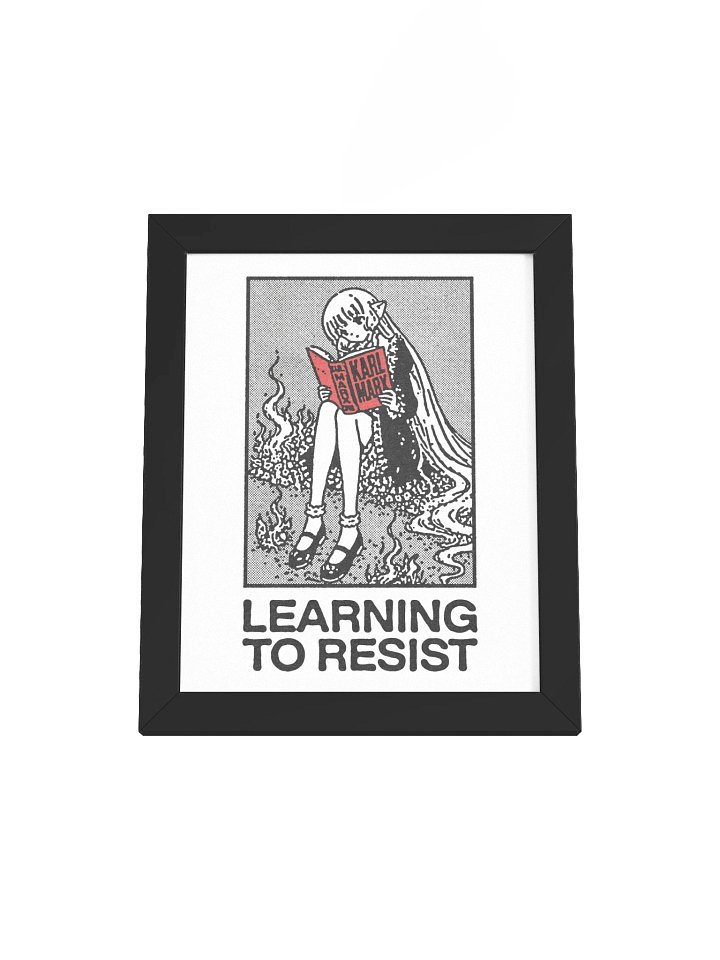 LEARNING TO RESIST ! Framed Print. product image (1)