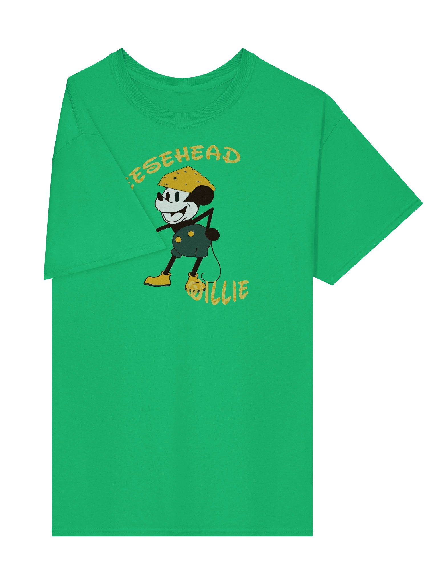 Cheesehead Willie Cartoon T-Shirt product image (22)