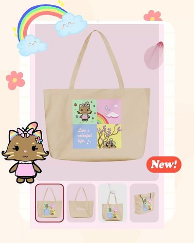 Shop our new accessories featuring , Melody.. and live the colorful life you’re meant to live! #neko #rainbow #jacaranda #art...