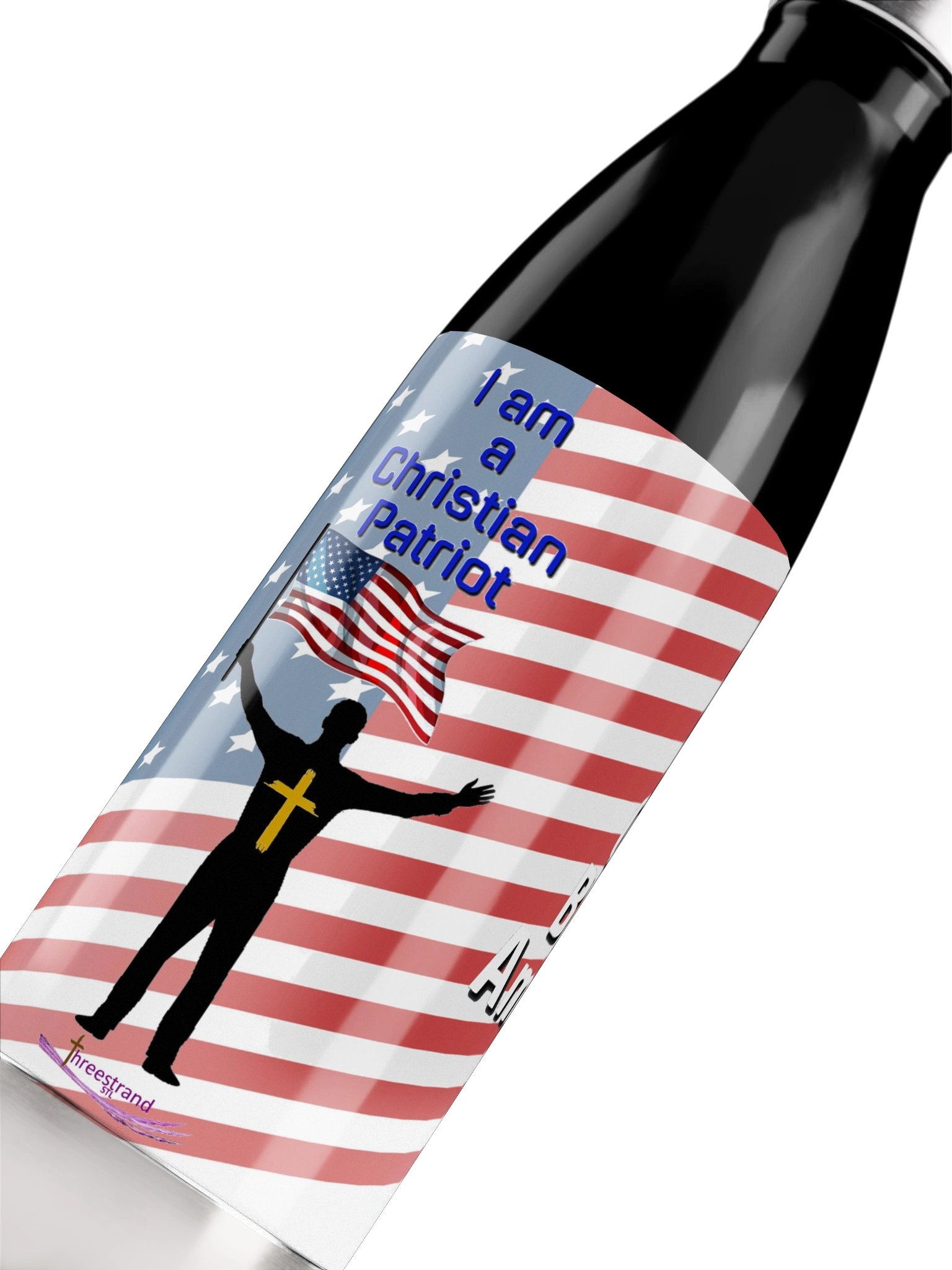 God Bless America — Male Christian Patriot 17oz Bottle product image (5)