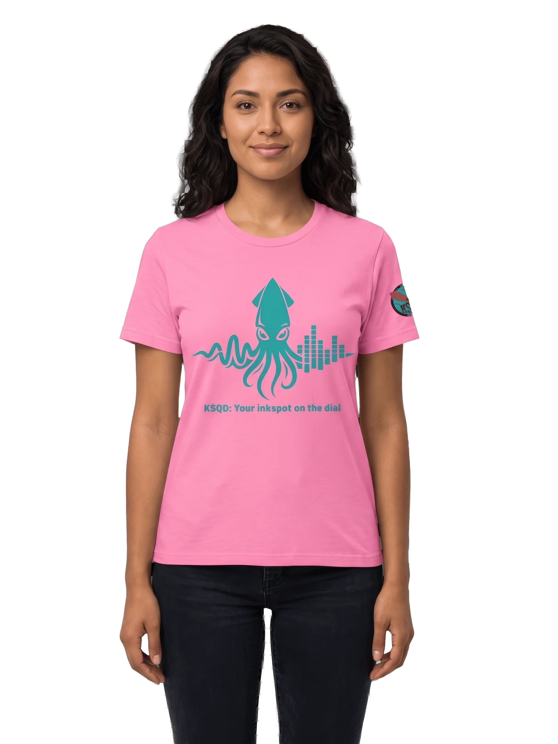 KSQD “Inkspot on the Dial” Women’s Tee (Blue Squid) product image (1)