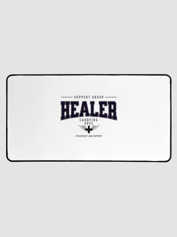"HEALER" Winged Support Strategist Desk Mat product image (1)