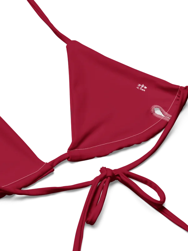 His House String Bikini Set - Red product image (11)