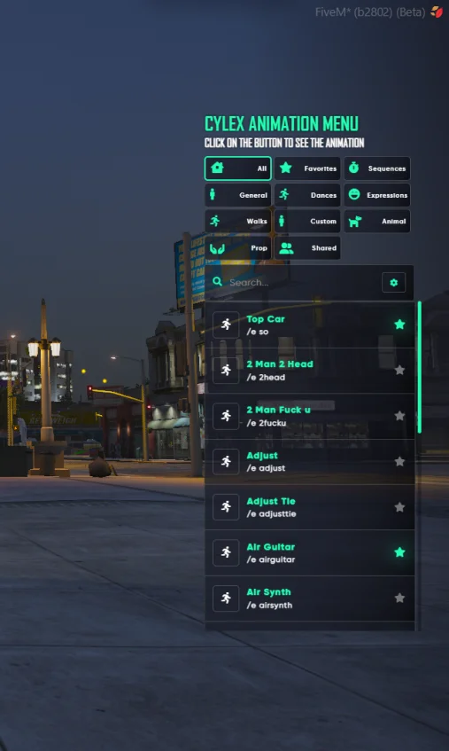 FiveM NEW Animation Menu V2 (Custom Emotes, Dances, Sync Emotes AND MORE!) [ QB / ESX / QBOX ] product image (2)