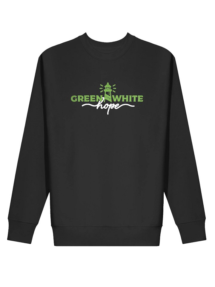 Green and White Logo Embroidered Crewneck product image (2)