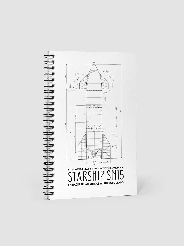 Libreta Starship SN15 Control de Misión product image (1)