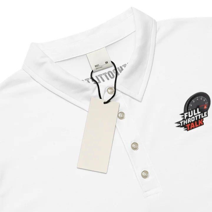 All-Over Print Men's Slim Fit Polo | Full Throttle Talk product image (2)