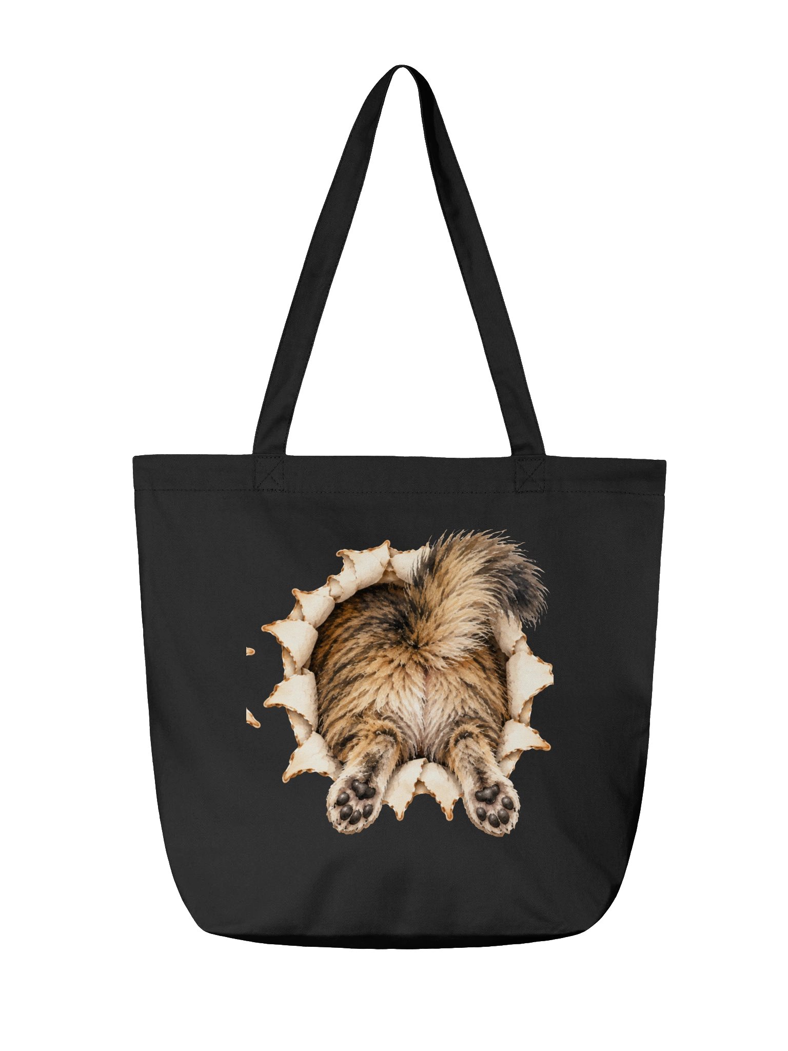 Peekaboo Tabby Cat Front and Back Tote Bag product image (4)
