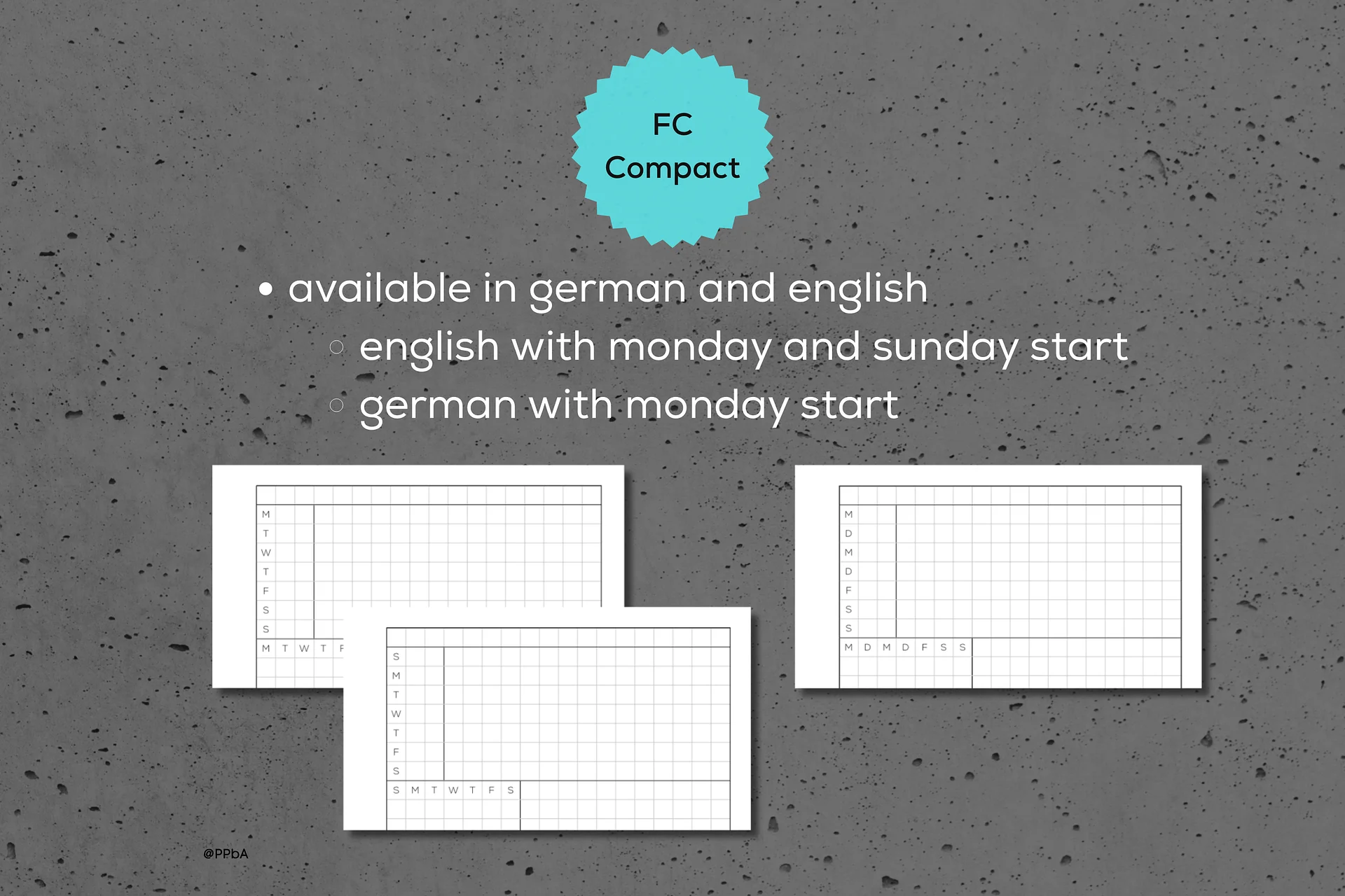 weekly tasks - Alastair style - FC Compact - 2026 product image (3)